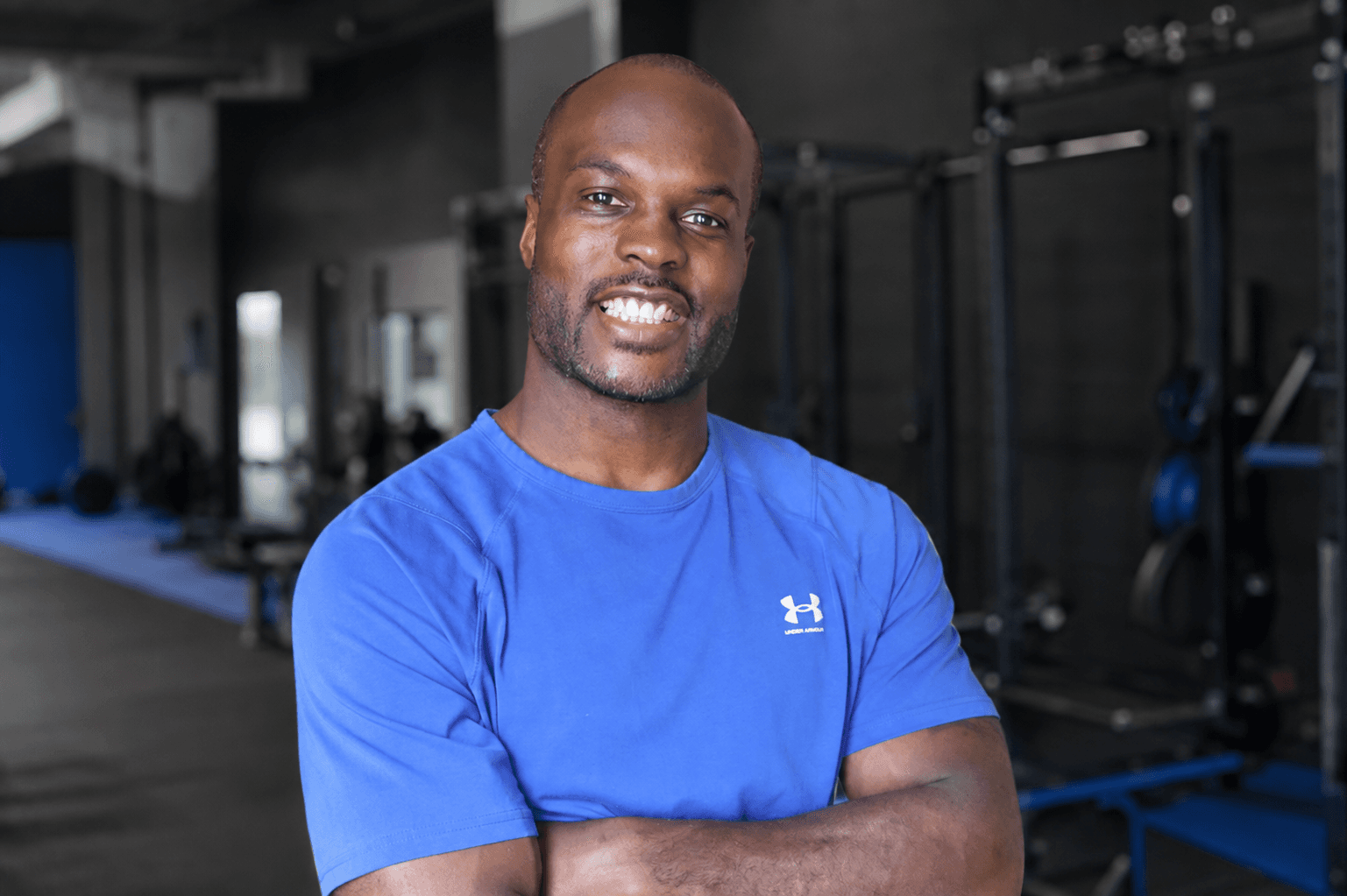 Chris Lingham inside a performance training facility